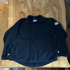 Men’s Tyndale FR Medium Black Fleece Heavyweight Jacket